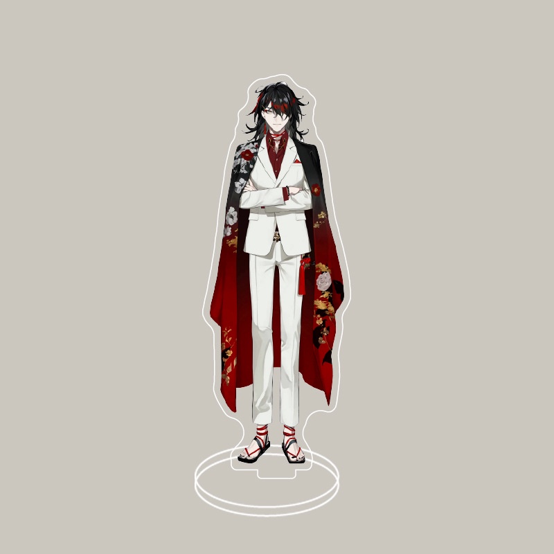 Giá Đỡ Dĩa Bằng Acrylic Hình Anime Vtuber LUXIEM Vox Mysta Ike Luca Shu Làm Quà Tặng Trang Trí Nội Thất