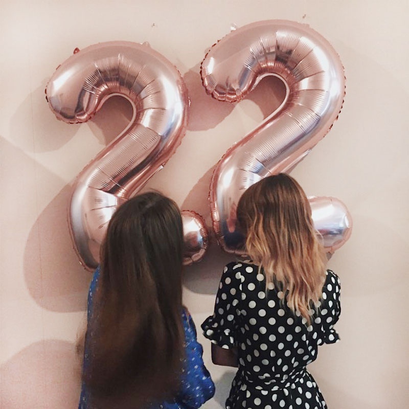 Bong Bóng Hình Số 1 Đến 9 32 Inch Trang Trí Tiệc Sinh Nhật Cho Bé