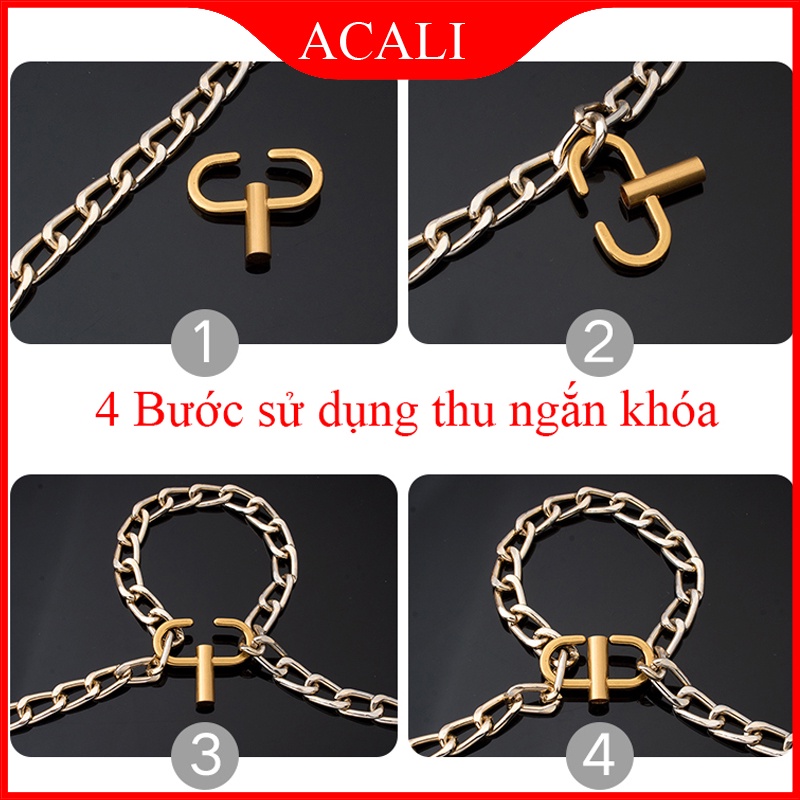 [HỎA TỐC[ Móc thu ngắn dây túi xách tiện lợi không cần cắt dây túi dài | Màu sắc đa dạng