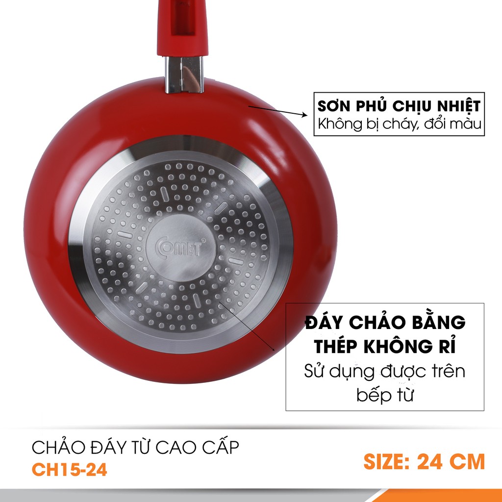 [LIFEMC11M2ADP -12% đơn 250K] Chảo từ chống dính cao cấp Ceragold Comet CH15-24