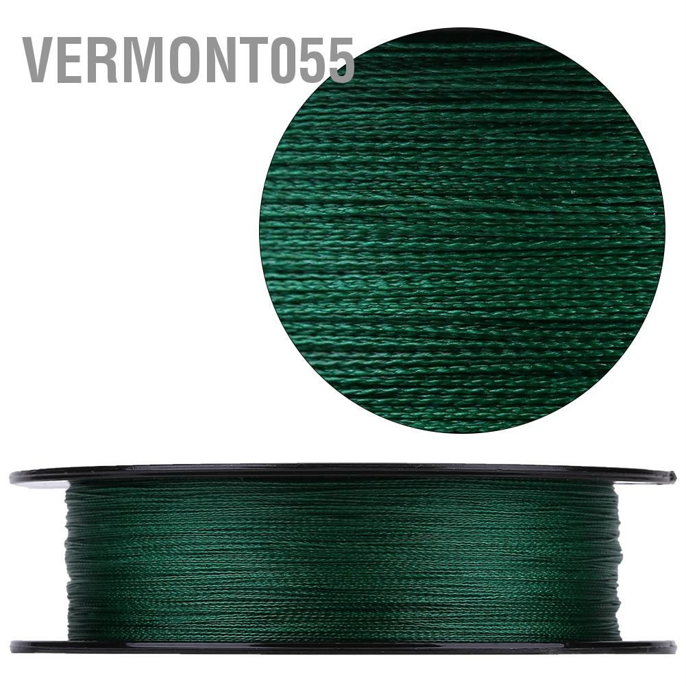 Vermont055 1pc 100m PE Braided 4 Strands Super Strong Fishing Lines Multi-filament Fish Rope Cord Green