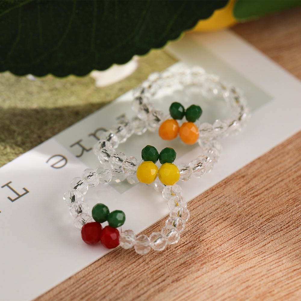 IF ME Nhẫn trang trí trái cây xinh xắn phong cách Hàn Quốc cho nữ