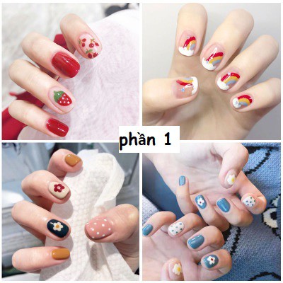 [TẶNG DŨA MÓNG] Nail wraps dán móng tay 80 mẫu siêu xinh hàng loại 1  (phần 1)