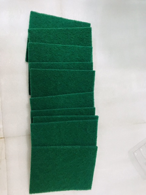 Set 10 Miếng cước xanh chà nồi LƠN (12 x 15cm)