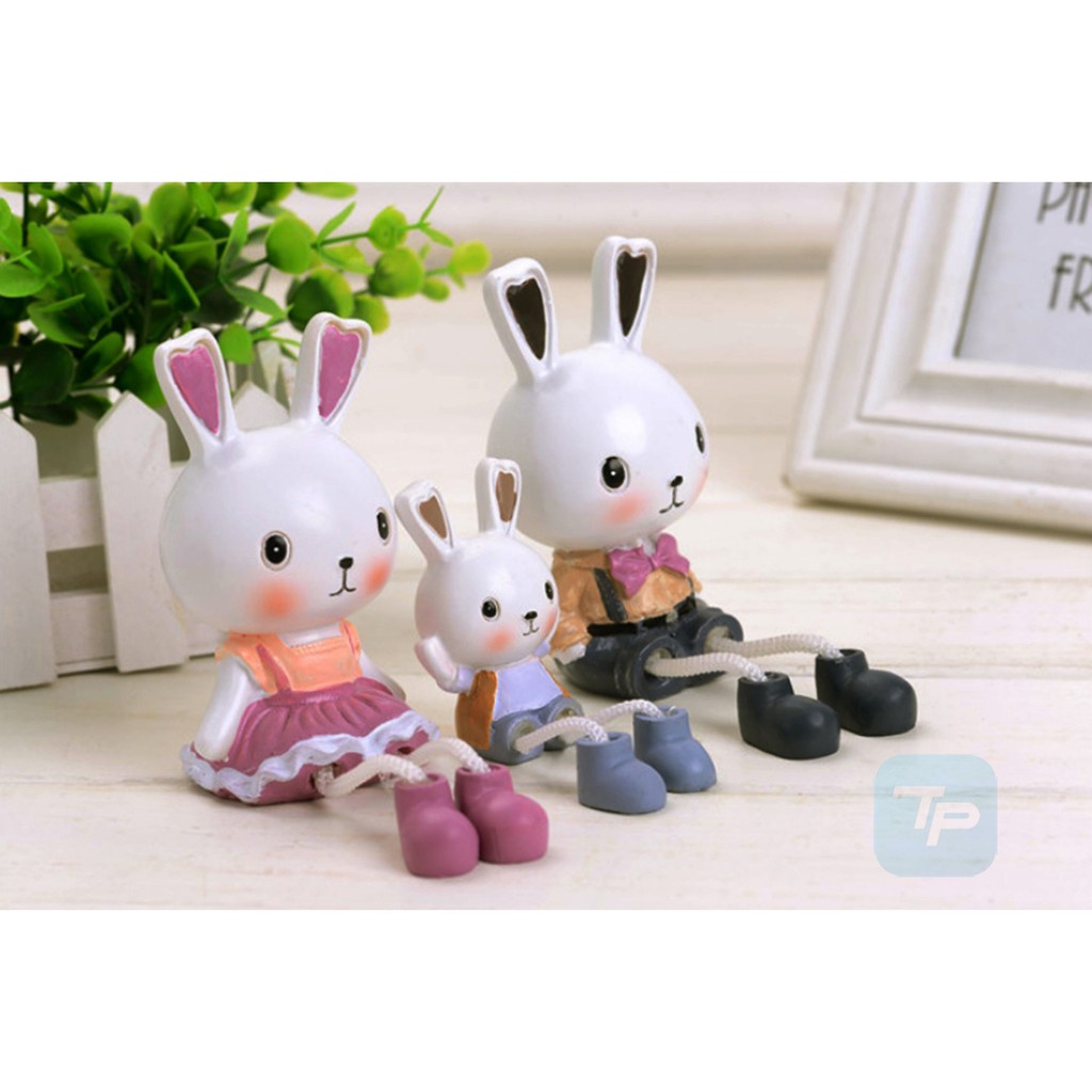 Bộ 3 Búp Bê Gia Đình Thỏ