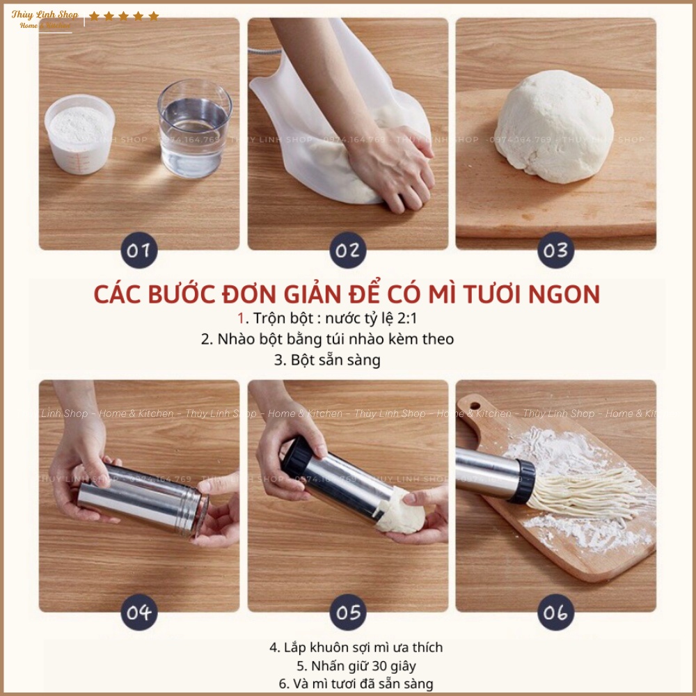 MÁY LÀM MÌ TƯƠI BEAR - BÚN TƯƠI - MÁY LÀM MỲ SỢI TỰ ĐỘNG CẦM TAY BEAR - HÀNG CHÍNH HÃNG BẢO HÀNH 1 NĂM - CÓ HDSD CỤ THỂ