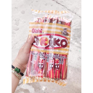 Bánh ống Oishi Akiko nhân kem cà phê Moka 160gram