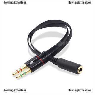 Dây cáp âm thanh chữ Y chia 1 cổng ra 2 đầu cắm 3.5mm