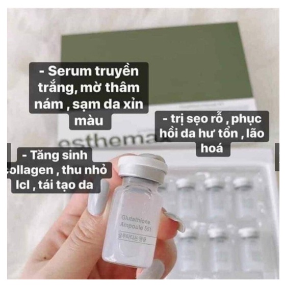 :Tế bào gốc truyền trắng glutathione esthemax chính hãng hàn quốc