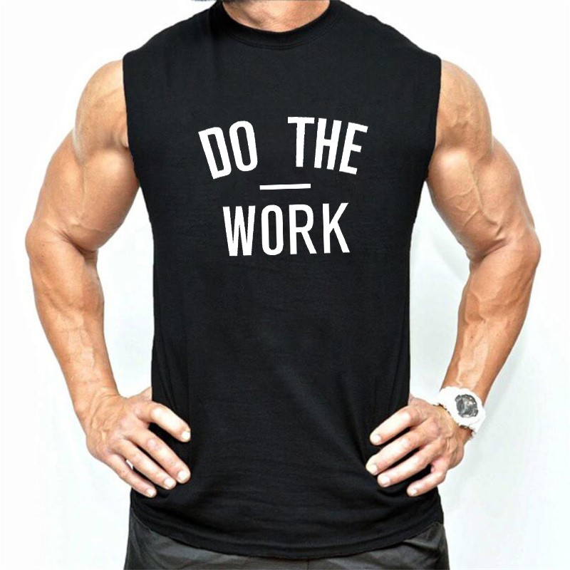 Áo thun ba lỗ nam in chữ thời trang