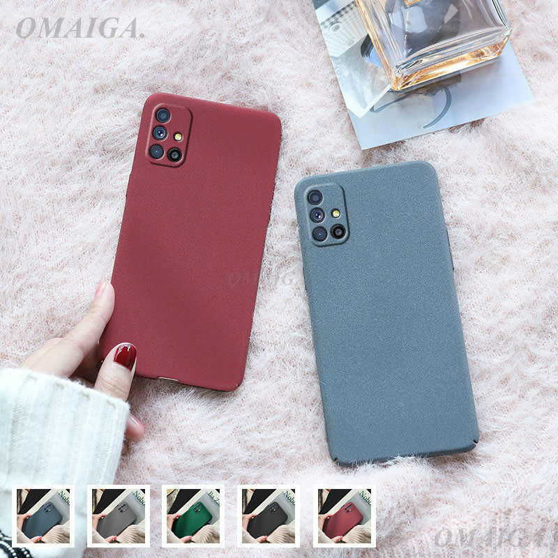 Ốp điện thoại silicone dẻo nhám che phủ toàn diện siêu mỏng cho Samsung Galaxy M51