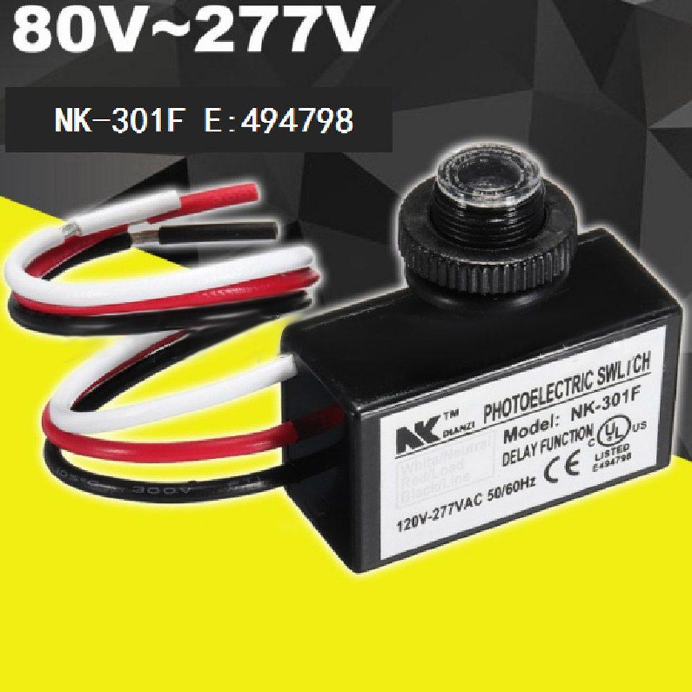 Công Tắc Cảm Biến Ánh Sáng Sử Dụng Điện AC 80~277V