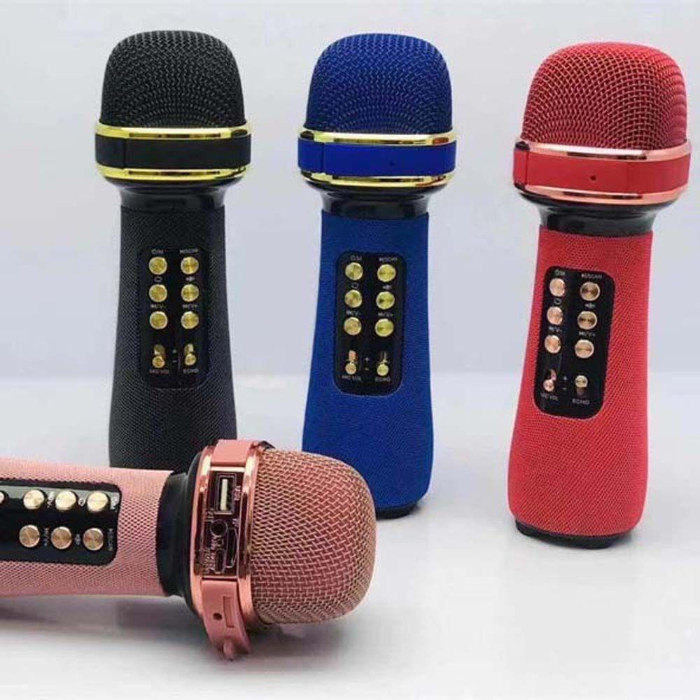 Micro Bluetooth Hát Karaoke AUGUSTINA Có Loa Đôi Cổng USB Bằng Kim Loại Nhỏ Gọn Cho iOS Android