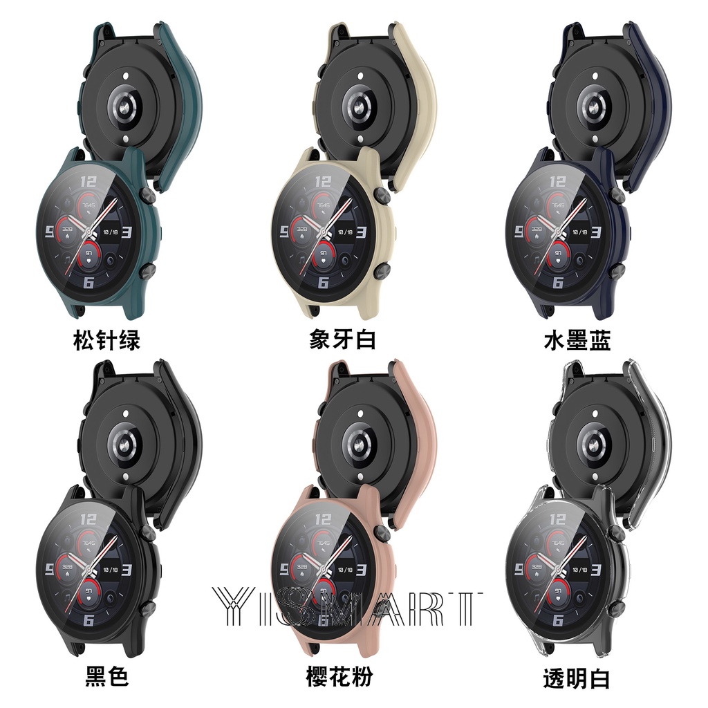 Phù Hợp Ốp Nhựa PC Cứng + Kính Cường Lực Bảo Vệ Cho Đồng Hồ Honor GS3 Honor GS3