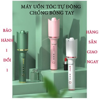 Máy uốn tóc xoăn tự động chống bỏng tay, công nghệ phủ gốm không hư tổn tóc