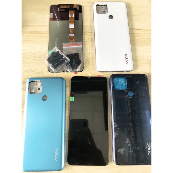 Combo Màn Hình + Bộ Vỏ OPPO A15 / A15s ( kèm kính cam ) Zin Hàng Cao Cấp ( tặng keo dán ) .