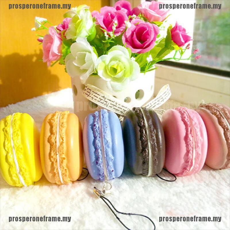 Đồ Chơi Squishy Hình Bánh Macaron Dễ Thương