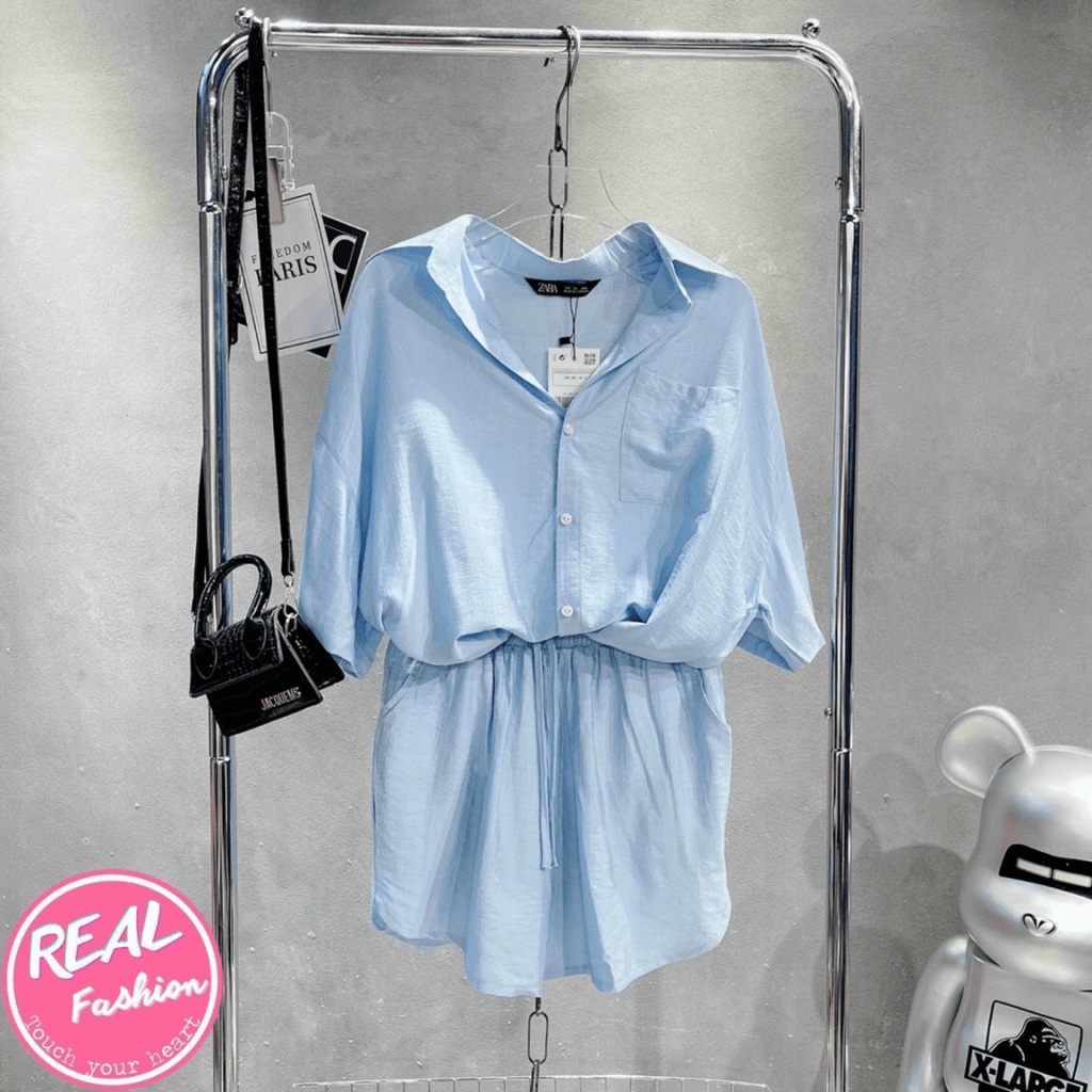 (FREE SHIP) SÉT BỘ ĐŨI ÁO SƠ MI PHỐI QUẦN SORT NĂNG ĐỘNG CÁ TÍNH HHP