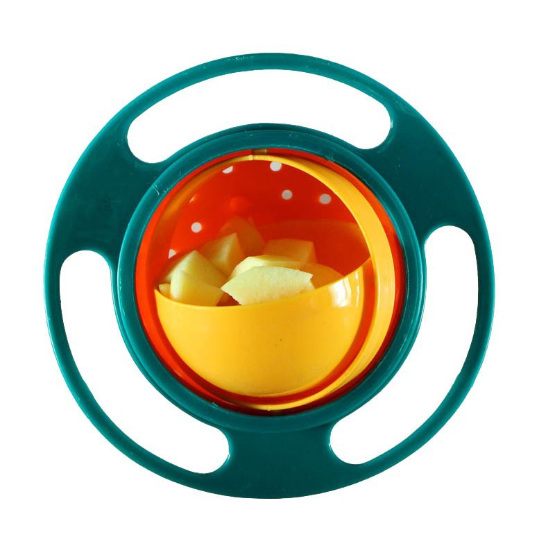 Tô Ăn Xoay 360 Độ Chống Tràn Họa Tiết Hoạt Hình Cho Bé Sơ Sinh