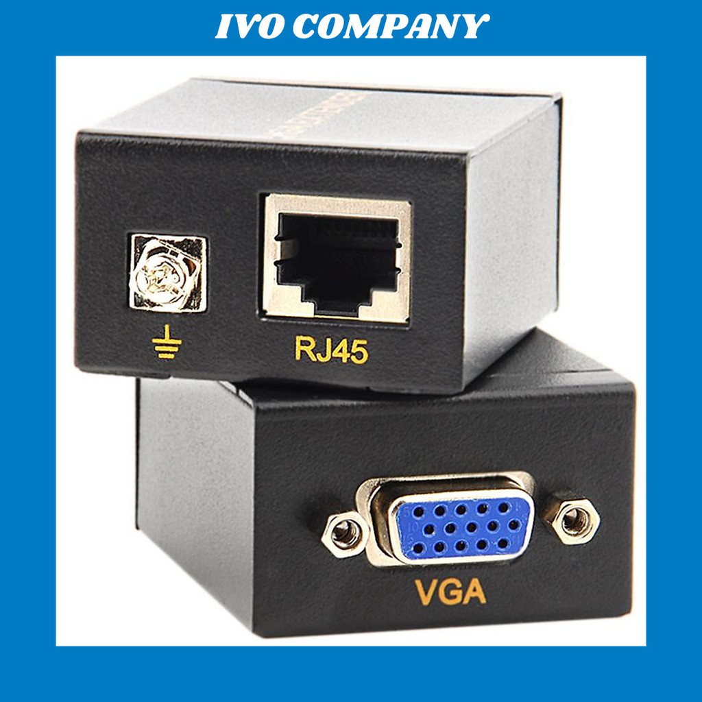 Bộ Kéo Dài Tín Hiệu VGA 60m Sang Cáp Mạng RJ45