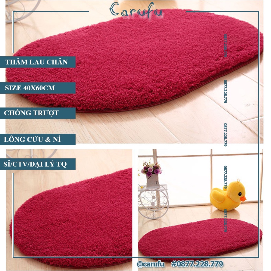 Thảm lau chân nhà bếp chống trượt cao cấp giá rẻ cho phòng khách phòng ngủ nhà bếp size 40x60cm