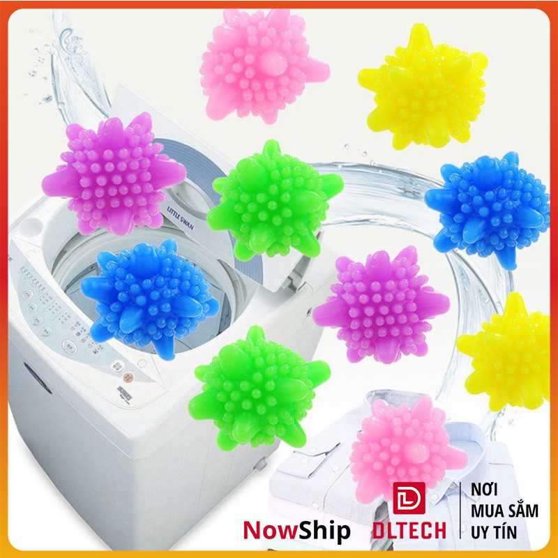 Quả bóng giặt gai tẩy sạch đồ quần áo làm phẳng chống nhăn /nước giặt xả vải BG1 DL TECH