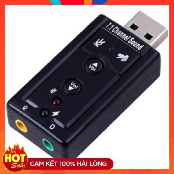 [Chính Hãng] Usb ra âm thanh usb to Sound 7.1-đầu cáp usb ra âm thanh 7.1