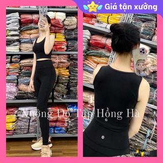 [Mã SKAMLTSM9 giảm 10% đơn 99K] ✅ Ảnh Thật 100% - Mặc Là Mê ✅Bộ tập GYM nữ đa năng - Yoga nữ - Set tập dài lưng kín đen