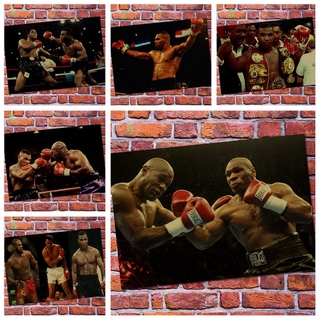 Poster Hình Boxing King Ali VS Mike Tyson Phong Cách Retro