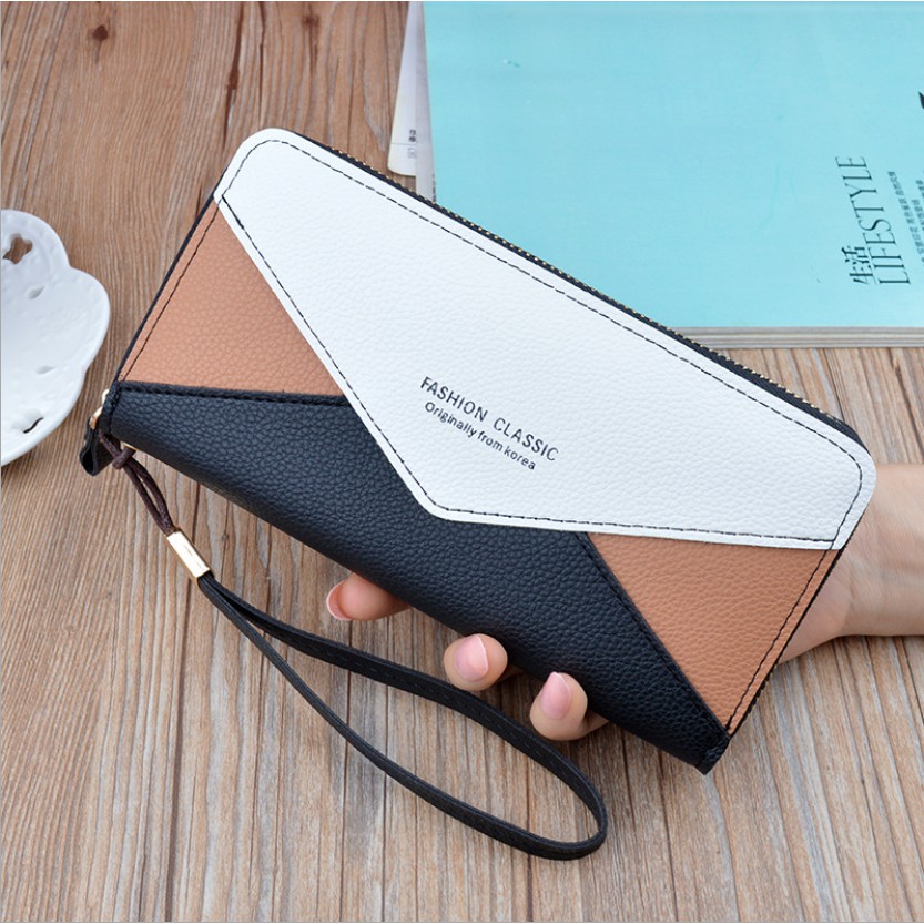 Ví Cầm Tay Nữ Thời Trang Hàn Quốc Hai Ngăn Kéo Lớn Siêu Bền Đẹp KDR-V316