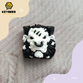 Artisan Keycap - Nút bàn phím cơ resin handmade Bara Đen Trắng