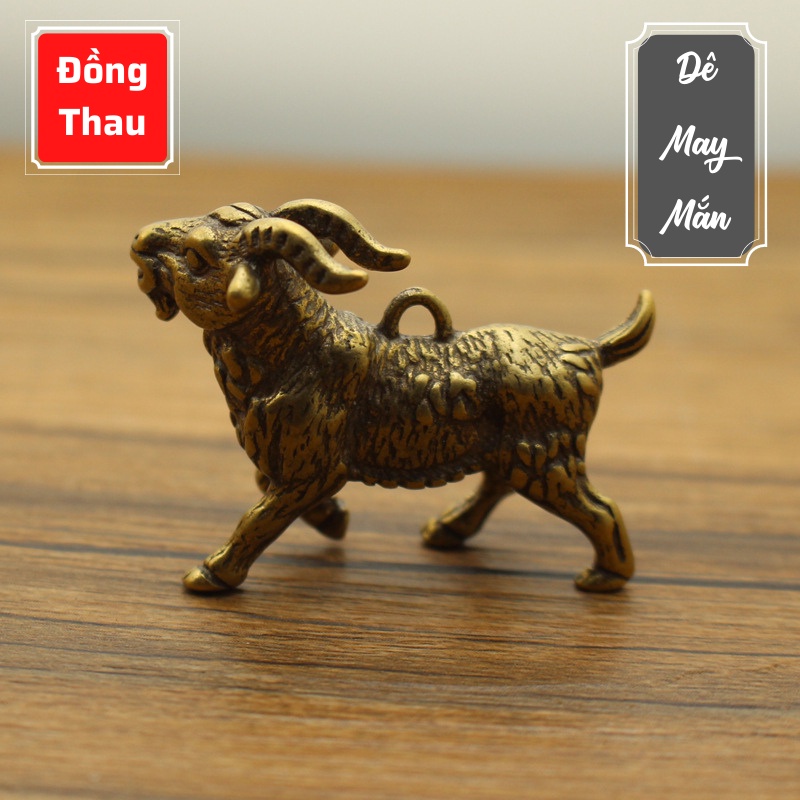Tượng Đồng Thau Hình Con Dê May Mắn