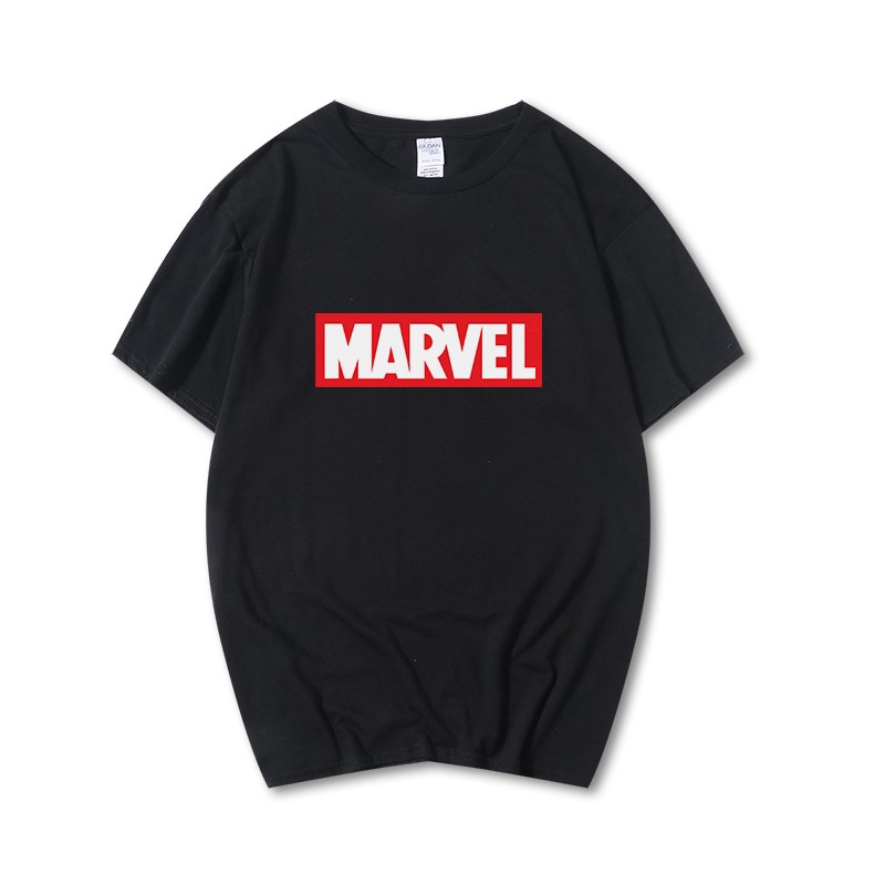 Áo thun nam in chữ Marvel XS-3XL