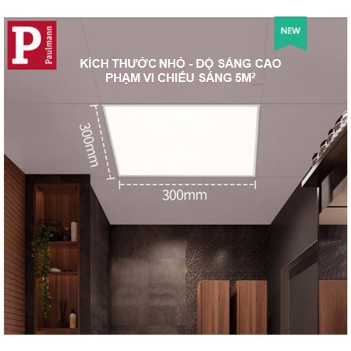 Đèn led Ốp trần nổi led panel 15W vuông sáng trắng âm trần tiết kiệm điện 300X300mm Ánh sáng trắng