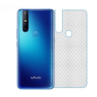 Set 2 Miếng Dán Sợi Carbon Bảo Vệ Mặt Lưng Điện Thoại Vivo V15 V15 Pro 3d