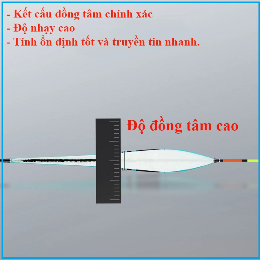 Phao Câu Đài Nano [ SALE KHÔ MÁU ] Shark Tăm Phao 3D Đầu Xoắn Truyền Tín Hiệu Siêu Nhạy Cao Cấp - SANAMI FISHING PC-20