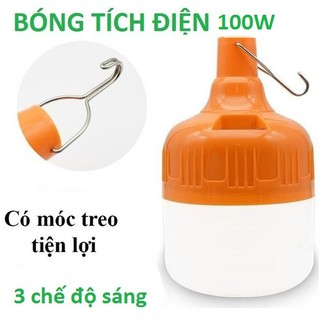 [FREESHIP] ĐÈN LED BULD SẠC TÍCH ĐIỆN ĐUI MÀU CAM TỪ 100W ĐẾN 200W