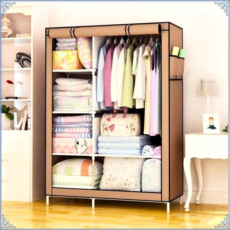 Tủ quần áo Vải 3D 1,2,3 Buồng Nhiều Ngăn Đa Năng Tiện Dụng