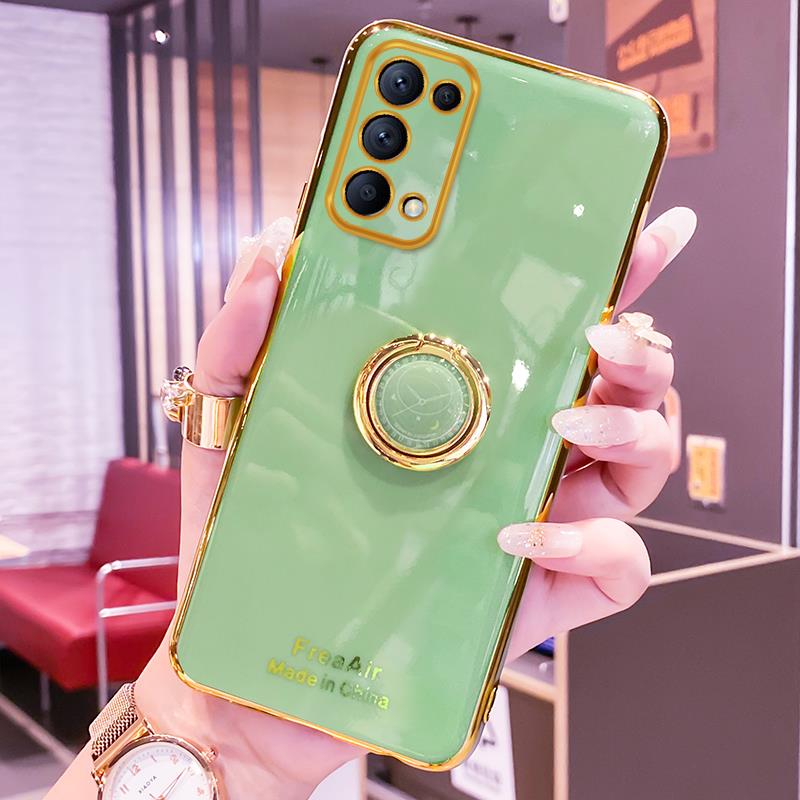 Ốp điện thoại mềm có nhẫn đeo từ tính cho OPPO Reno 5 Pro 5G Reno5 Pro+ Reno5 4G
