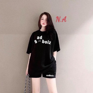 SET bộ CHO NỮ Áo phông Sadboiz  kết hợp quần đùi cực xinh chất cotton su thoáng mát