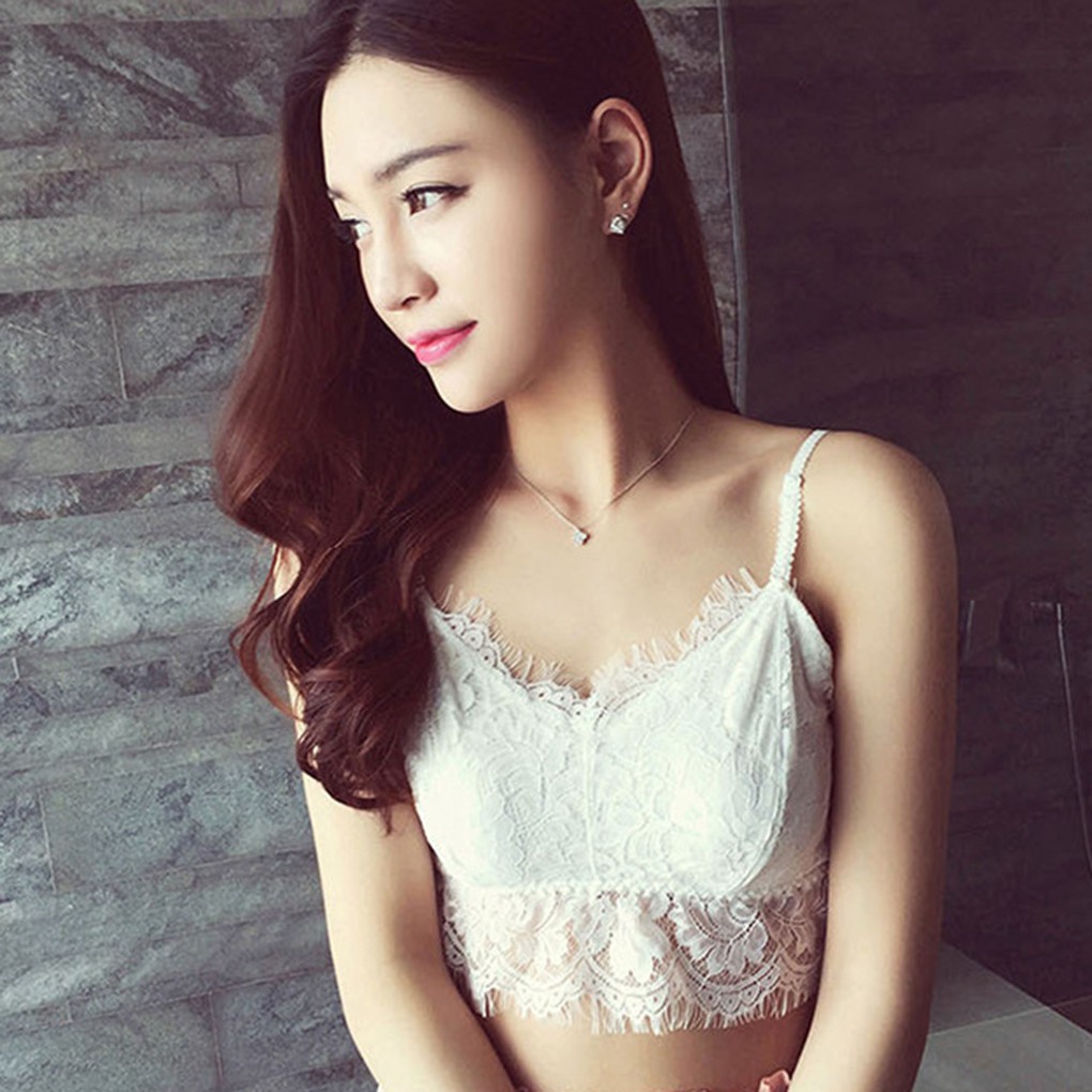 Áo crop top, áo ngực viền ren gợi cảm