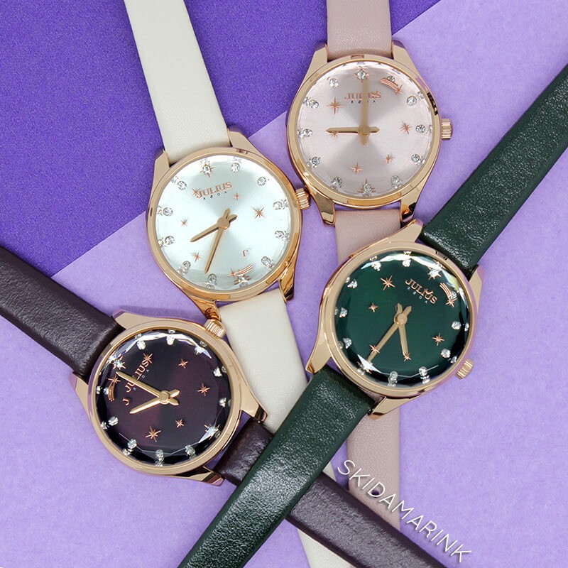 Đồng hồ Nữ Julius JA-1177 dây da | Julius Official