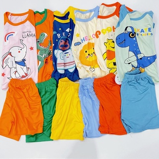  Bộ đồ ngắn tay cho bé trai bé gái MINKY MOM họa tiết động vật dễ thương size từ 6kg - 16kg  ẢNH THẬT TỰ CHỤP  