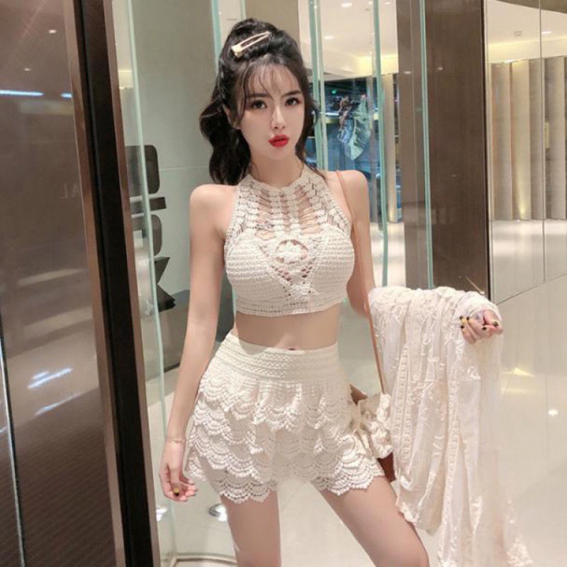 Quần áo ren bikini đi biển hót - Set đồ đi biển xinh xắn bán rời