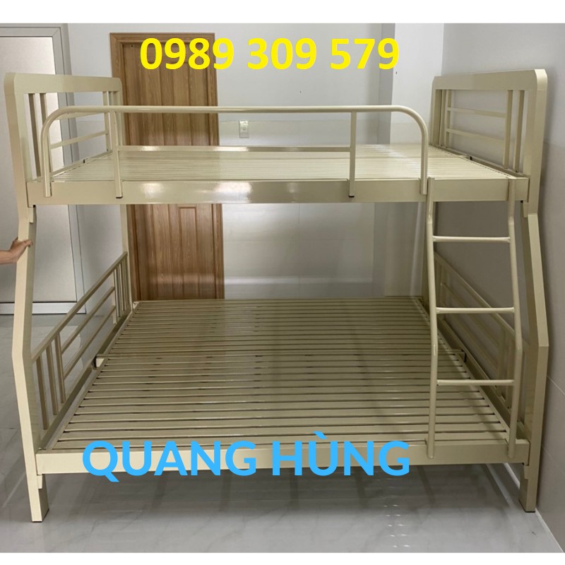 GIƯỜNG TẦNG SẮT HỘP VUÔNG  1M4/1M6 CAO CẤP HCM