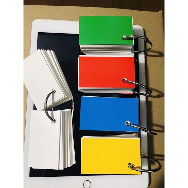 Flashcard trắng tự học ngoại ngữ nhiều phân loại size
