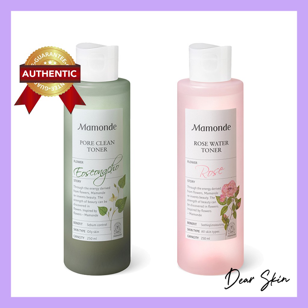 [Chính Hãng] Toner Mamonde Rau Diếp Cá, Hoa Hồng 250ML - Nước hoa hồng Mamonde Rau Diếp Cá, Hoa Hồng  250ML