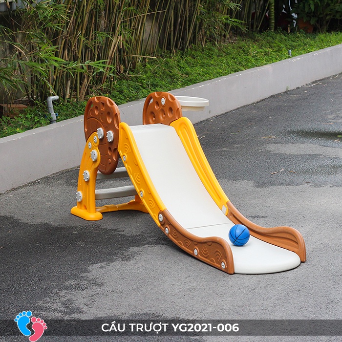 Đồ chơi cầu tuột trượt kèm bóng rổ BABY PLAZA YG2021-006