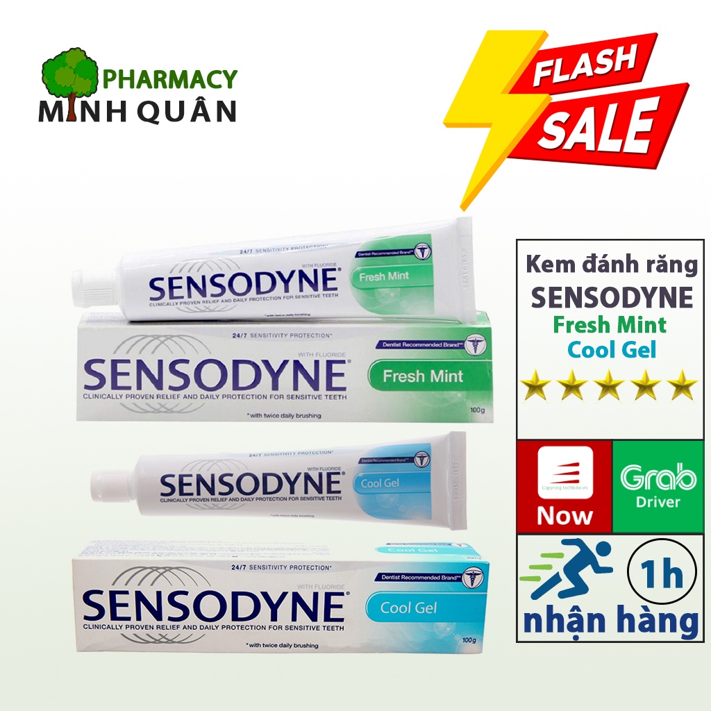 [CHÍNH HÃNG] kem đánh răng chống ê buốt sensodyne 100gr