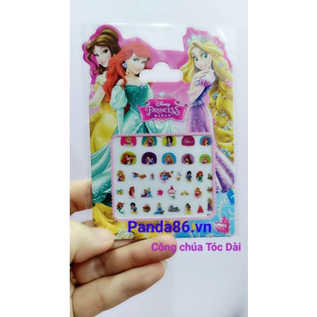 Dán Móng Tay Cho Bé Công Chúa Elsa- Công Chúa Pony - Kitty - Công Chúa Tóc Dài - Micky - Sophia -Bella Siêu Dễ Thương